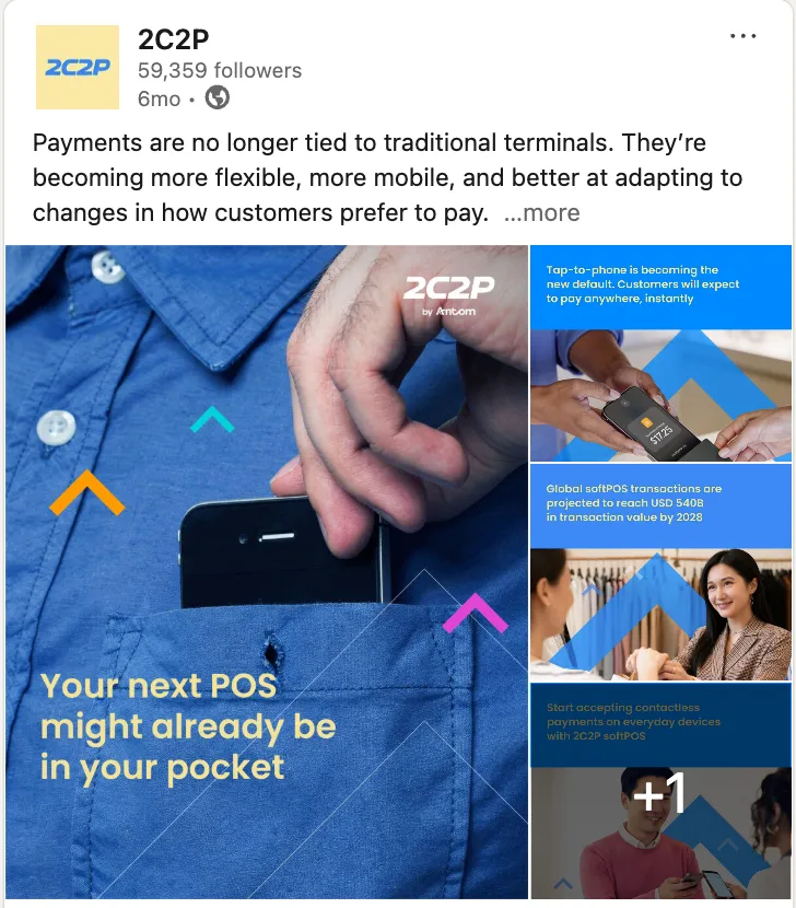 New-identity 2C2P by Antom LinkedIn tile