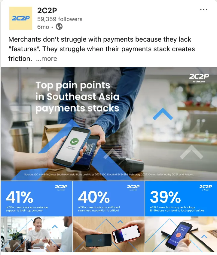 New-identity 2C2P by Antom LinkedIn tile