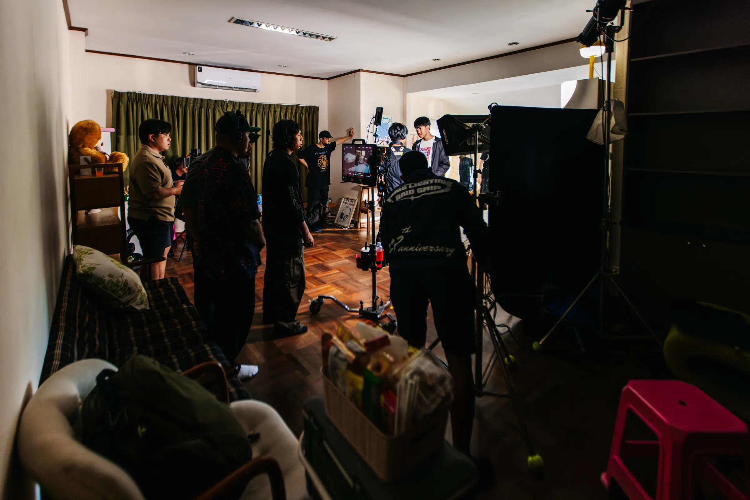 Blocking the scene