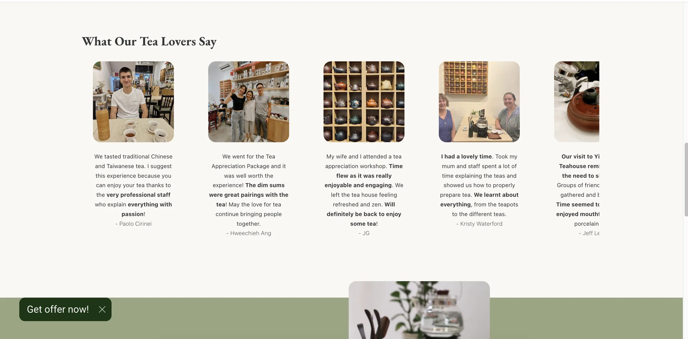 Real tea lovers up front: the new Yixing Xuan site